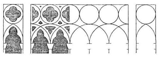 Средневековый дворец. Пример узорных переплетов, заменяющих внешние стены
