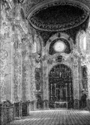 Архитектура Испании: Гранада. Картезианский монастырь. Сакристия, 1730—1766 гг., М. Васкес и Л. Аревало. Интерьер