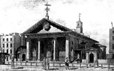 Архитектура Англии: Лондон. 2 — церковь Ковент-Гарден, 1631 г. Обе постройки — И. Джонса
