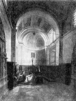 Архитектура эпохи Возрождения в Италии: Рим. Церковь Санта Мария дель Пополо. Хор, 1509 г., Браманте