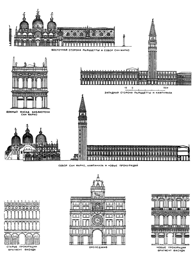 Архитектура эпохи Возрождения в Италии: Венеция. Сооружения на площади Сан Марко