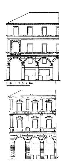 Архитектура эпохи Возрождения в Италии: Венеция. 1,2 — Старые и Новые торговые ряды у моста Риальто