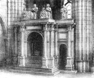Архитектура Франции эпохи Возрождения: Сен-Дени. Гробница Франциска I, 1557—1558 гг. Ф. Делорм